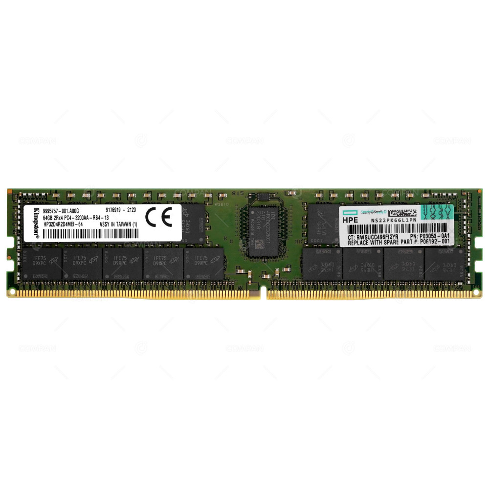 HP32D4R2D4MEI-64  KINGSTON DDR4 SDRAM 64GB 2RX4 PC4-25600 3200MHZ RDIMM CL22